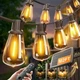addlon 102FT(96+6) Solar String Lights Outdoor with Remote, Waterproof Patio ...