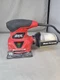 SKIL 7292-02 2.0 Amp 1/4 Sheet Palm Sander w Pressure Control Red Tested Working
