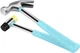 LOZAGU 8oz Hammer, 2-Piece Small Claw Hammer & Rubber Mallet Mini Blue 
