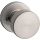 Dummy Door Knob Satin Nickel Non Turning Push Pull Kwikset Pismo Single Sided