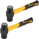 Mini Sledge Hammer 2 LB 11 Inch Fiberglass Handle Stoning Club Tool 2 PCS