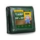 Tarp 20x30Ft 5 Mil Waterproof Green Light Duty Poly Cover Grommets SUNLITAP Tear