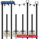 AILBTON 10Ft String Light Poles 4 Pack,Light Poles for Outside Lights,Outdoor wi