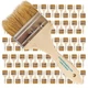 Pro Grade - Chip Paint Brushes - 96 Ea 3 Inch 3", Light Brown 