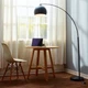 Teamson Home Arquer 66.93" Arc Floor Lamp with Faux Marble Base Teamson Home Arquer 66.93" Arc Floor Lamp with Faux Marble Base