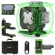 Huepar Green Laser Marker, 4 Full Lines, 4x360&deg; [Receiver Included] LCD Display,