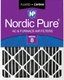 Nordic Pure 20x24x4 (3 5/8) Pleated Plus Carbon Air Filters MERV 8 1 Pack