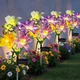 ostritec Solar Garden Lights Outdoor, 4 Pack Flower Lights for Outside, 16 So...