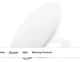 Bemis 1200E4 000 #144 Affinity Elongated Closed-Front Toilet SeatQuick Release