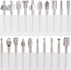 SPTA 10Pc HSS Router Carbide Engraving Bits & 10Pcs Router Bit 1/8"(3Mm) Shank f