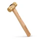 REAL STEEL Drop Forged Solid Brass Non-Sparking Hammer 20 Oz, 20 oz, 