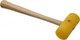 Garland 1/4 Lb Head Plastic Mallet 9" OAL, 9-1/4" Long Wood Handle