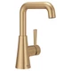 Bathroom Sink Faucet Double Bend Single Hole Bronzed Gold Moen Ronan Modern