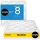 Filter 14x30x1 Merv 8 14 Pack Home AC Furnace HVAC Simply Air Actual Size DUST