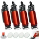 Guistekno 4PCS Window Breaker Seatbelt Cutter Car Safety Hammer, 2-in-1 Red