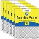Filters 20x25x1 Pleated MERV 10 6 Pack Nordic Pure Air