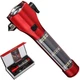 Emergency Flashlight for Car, Seatbelt Cutter Window Breaker, 16-in-1 Multifu...