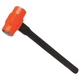 WESTWARD 24Z032 Sledge Hammer,8 lb.,24 In,Rubber/Steel 24Z032