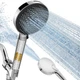 Filtered Shower Head Handheld 9 Spray High Pressure Chrome Silver SR SUN RISE