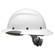 Lift Safety Fiber Resin Dax Carbon Full Brim Hard Hat, White Matte