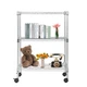 Wire Shelving 3 Tier Adjustable 23x13x31 Chrome Heavy Duty BestOffice