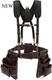 OX Pro Oil Tanned Leather Tool Belt with Padded Suspenders, Large