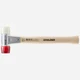Halder Baseplex Mallet with Nylon/Red Plastic Face Inserts and Zinc Die Cast Hou