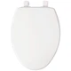 BEMIS 7B7300SLEC Toilet Seat,White,Elongated,16 7/8" H 797W65