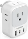 TESSAN Australia New Zealand Power Adapter, Type I Plug Grey-Type I (2 USB C) 