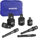 WORKPRO 7 Pieces Impact Socket Adapter Set, Includes 3 Pieces 1/4" Hex Shank Dri