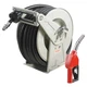 VEVOR Fuel Hose Reel Retractable Diesel Hose Reel 1" x 50' Auto Refueling Nozzle