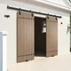 Sliding Barn Door Hardware Kit 16FT 450lb 96in Black XC46 Heavy Duty HARDJULAN