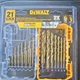 DEWALT DW1361 Titanium Nitride Coated Drill Bit Multi-Bit Set Gold 21pcs
