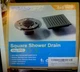 WEBANG 6 Inch Square Shower Floor Drain With FlangeQuadrato Pattern Grate Rem...