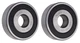 (2 Each) 6203-2RS-1/2, 6203LLU8, 203PP8 Sealed Radial Ball Bearing 0.5"X40X12