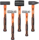 HORUSDY 5-Piece Hammer Set, 16Oz and 32Oz Ball Pein Hammers, 32Oz Rubber Mallet,