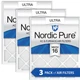 20x25x1 (Actual: 19_1/2x24_1/2) Nordic Pure Ultra MERV 16 Air Filters 3 Pack