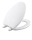 Kohler K-4774-0 Brevia White Elongated Toilet Seat Quick-Release Hinges *READ*