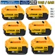 8.0AH for Dewalt 20V 20Volt Max XR Lithium Battery Pack DCB206-2 DCB205 DCB200