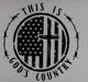 Gods Country Decal, Chose Size, Choose Color, Car, Home, Crafting, Free Shipping