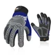 Vgo 1Pair Heavy Duty Work Gloves,Mechanic Gloves Impact-Protection(SL8849)