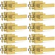 Door Handles 10 Pack Brushed Gold Privacy Lock Heavy Duty Plustool Interior Knob Door Handles 10 Pack Brushed Gold Privacy Lock Heavy Duty Plustool Interior Knob