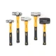 STEELHEAD 5-Piece Fiberglass Handle Hammer & Mallet Set, 16oz Ball-Peen Hamme...