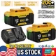 1-4X For DeWalt 20V Max 12.0AH Lithium Ion Battery/Charger DCB206 DCB201 DCB200✅