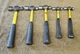 5 Nupla Ball Peen Pein Hammers Fiberglass Handles 24oz 18oz 16oz 8oz 14" 13" 11"