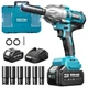 Impact Wrench 665 FT LBS 1/2 Cordless 21V 1x4.0Ah Battery Seesii Electric