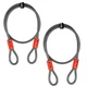 BV Heavy-Duty 4FT Security Cable Lock with Loops - 10mm (3/8 Inch) 4 FT, Pair