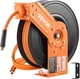VEVOR Retractable Air Hose Reel, 3/8IN x 50FT Rubber x 