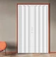 Accordion Door 60X80in Double White PVC Folding Closet DIYHD Layer Doorway Floor