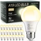 TJOY 24 Pack A19 LED Light Bulbs Soft Warm White 24 Pack, 2700k 